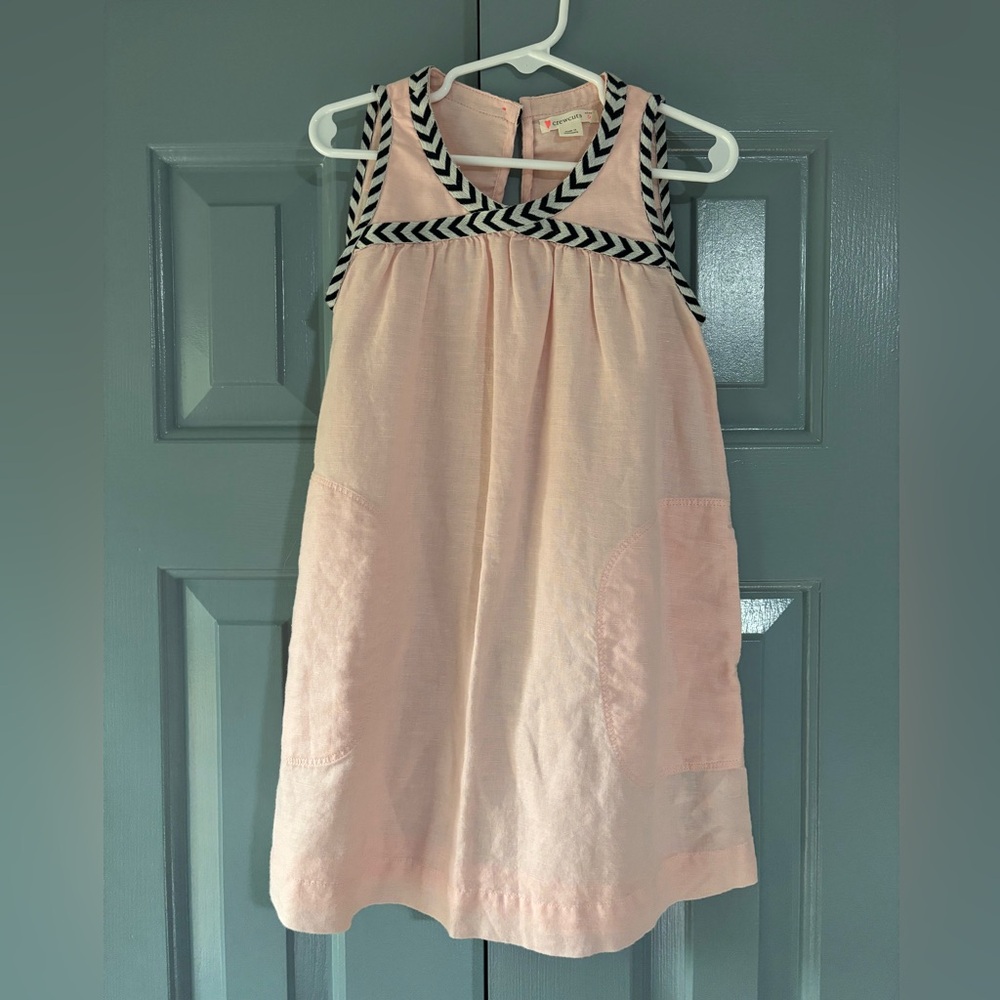 Crewcuts Blush Dress with Chevron Detail